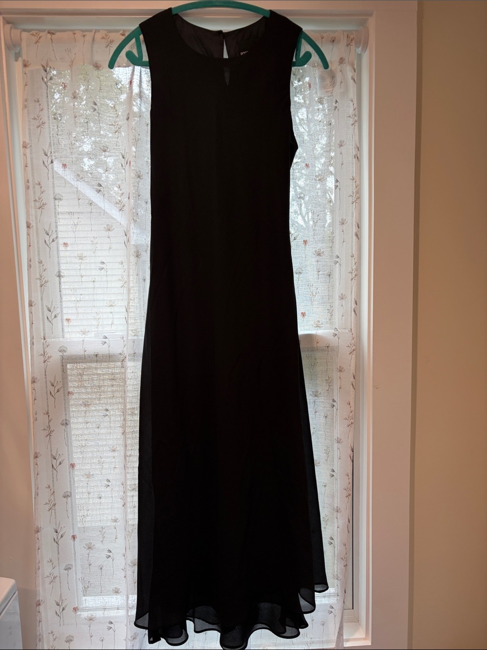 Positive Attitude Black Sleeveless Maxi Dress